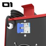 Safety device for electric fusion welding machine