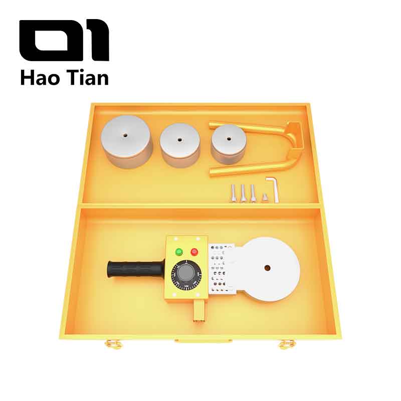 Heavy-duty plastic pipe welding machine set
